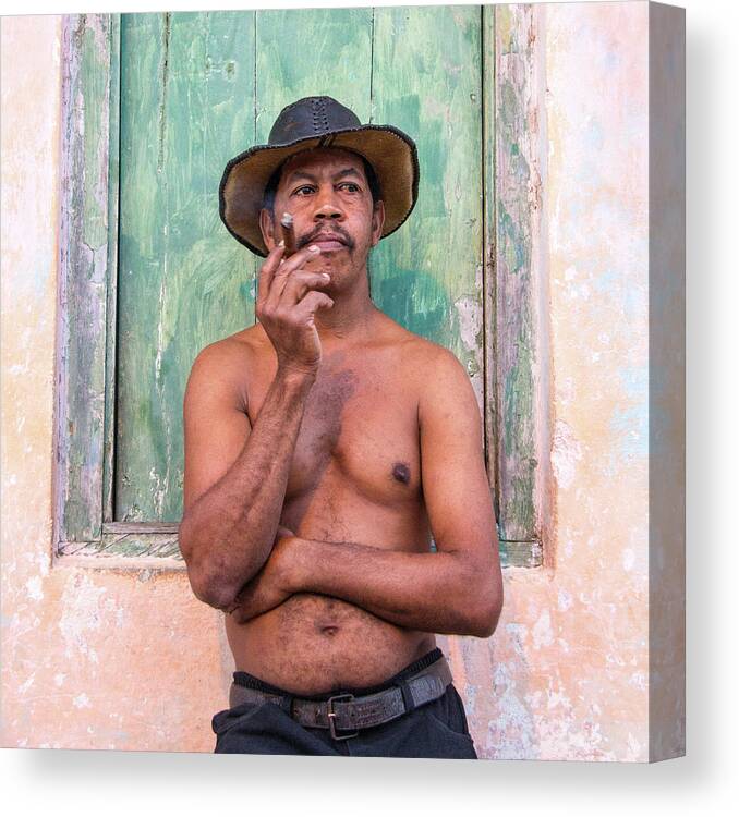 Cuba Canvas Print featuring the photograph El Hombre by Marla Craven