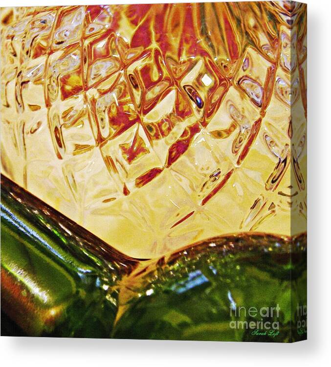 Wine Glass Canvas Print featuring the photograph Empty Glass 3 by Sarah Loft
