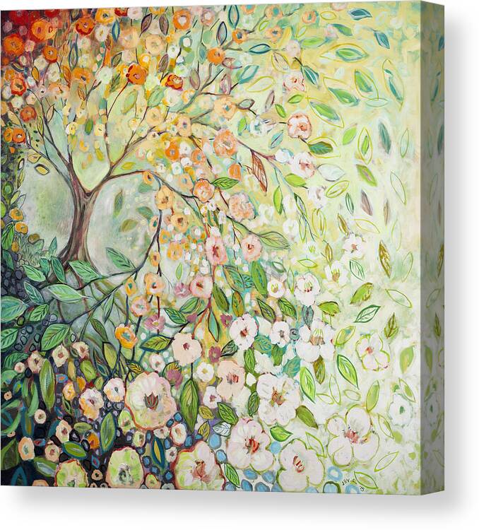 Tree Canvas Print featuring the painting Enchanted by Jennifer Lommers