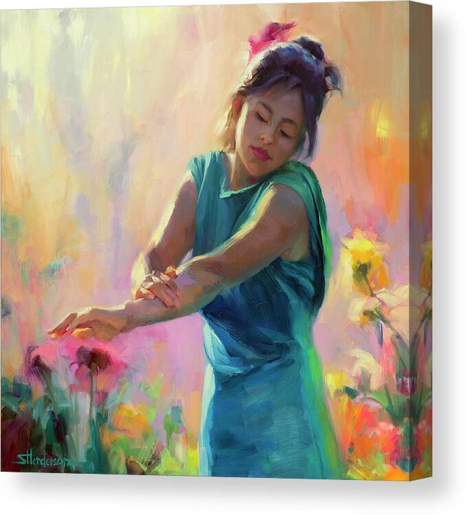 Spring Canvas Print featuring the painting Enchanted by Steve Henderson