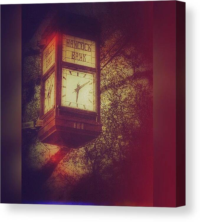 Enlight Canvas Print featuring the photograph Vintage Clock by Joan McCool