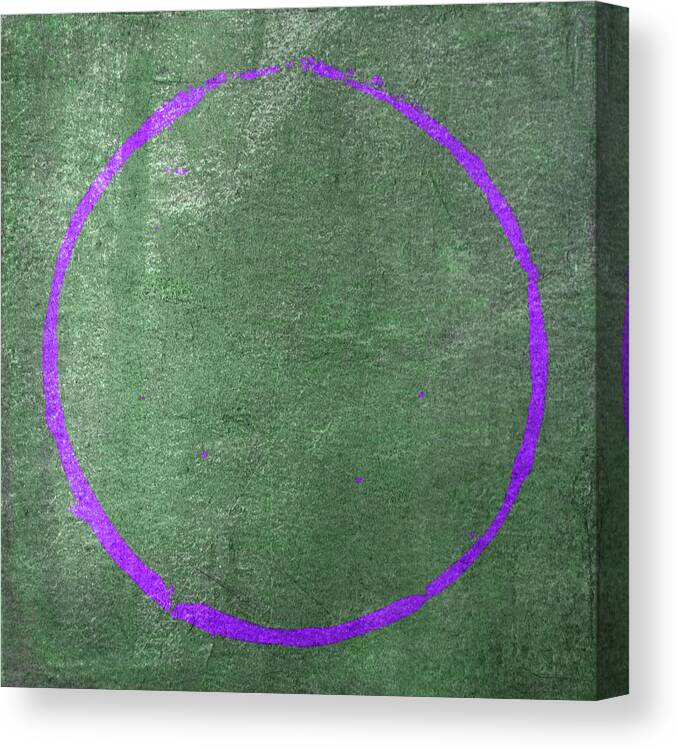 Purple Canvas Print featuring the digital art Enso 2017-19 by Julie Niemela