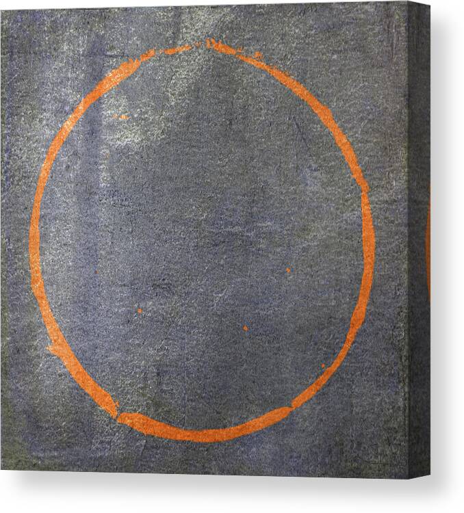 Orange Canvas Print featuring the digital art Enso 2017-20 by Julie Niemela
