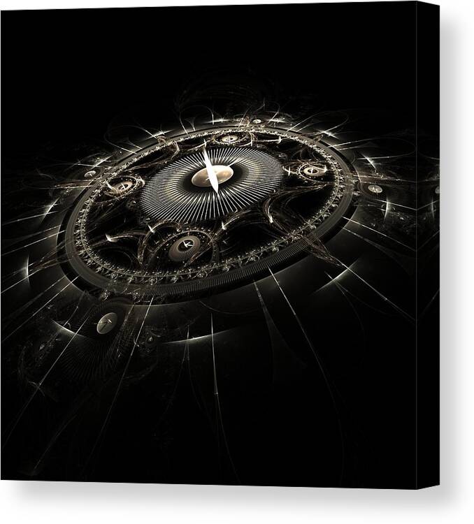 Fractal Canvas Print featuring the digital art Essence of Time by Richard Ortolano