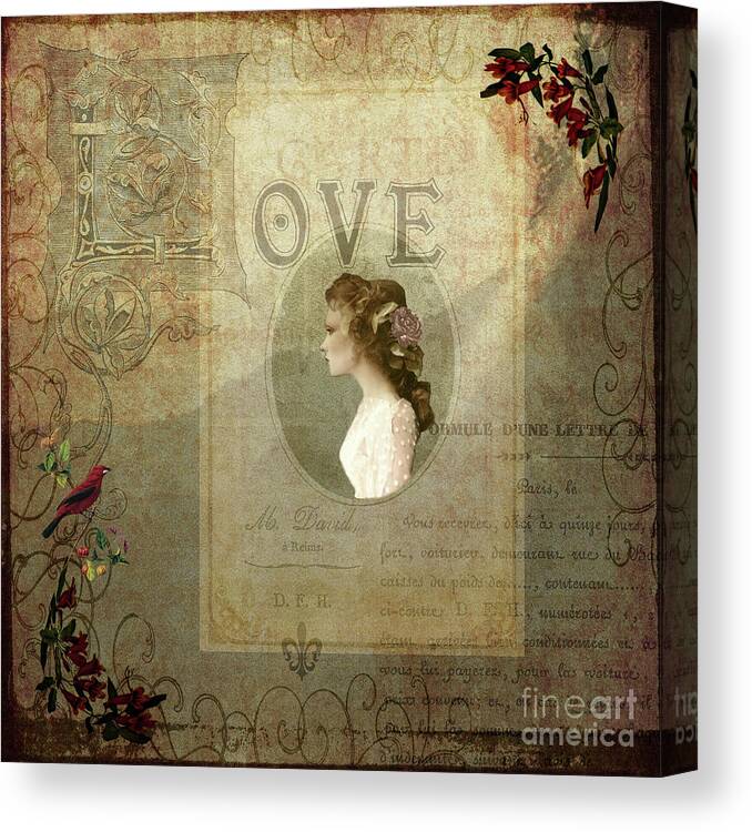 Fine Art Print Canvas Print featuring the mixed media Faded Memories by Patricia Griffin Brett