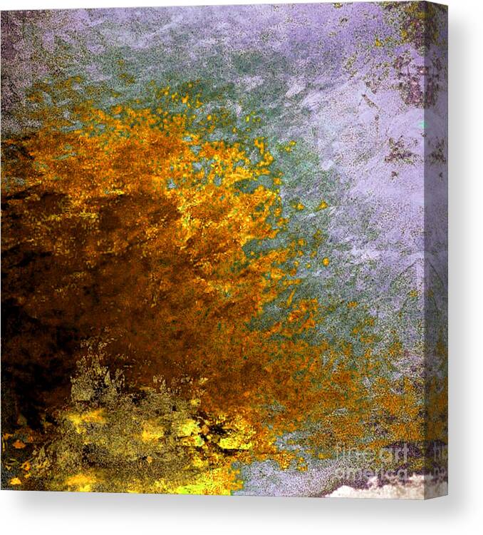 Abstract Canvas Print featuring the digital art Fall Foliage by John Krakora