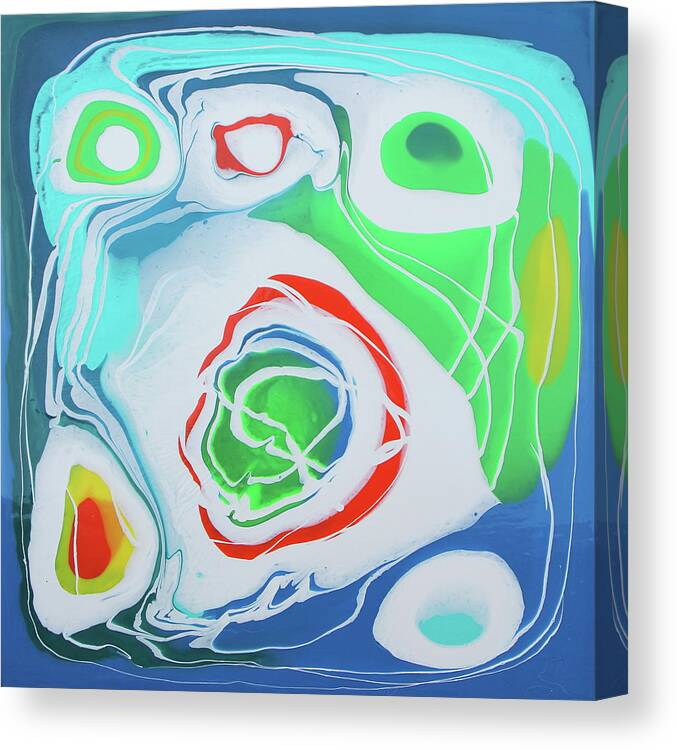 Abstract Canvas Print featuring the painting Fall in Line 1 by Madeleine Arnett