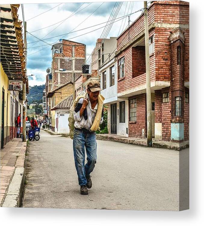 Urban Canvas Print featuring the photograph Find Ur Own Path....
#colombia by Micha Dziekonski