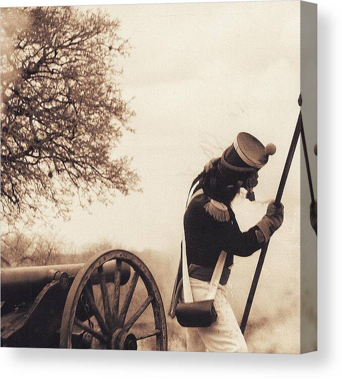 Cannon Canvas Print featuring the photograph Fire by Stacey Purdy