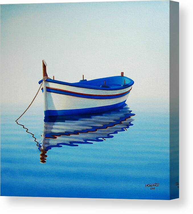 Fishing Canvas Print featuring the painting Fishing Boat II by Horacio Cardozo