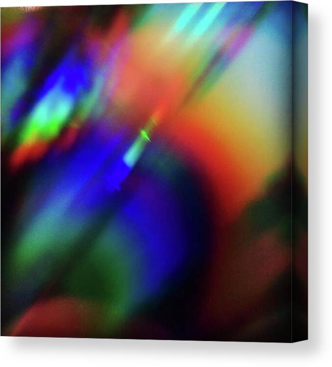 Abstract Canvas Print featuring the photograph Flameout by Liz Mamorsky
