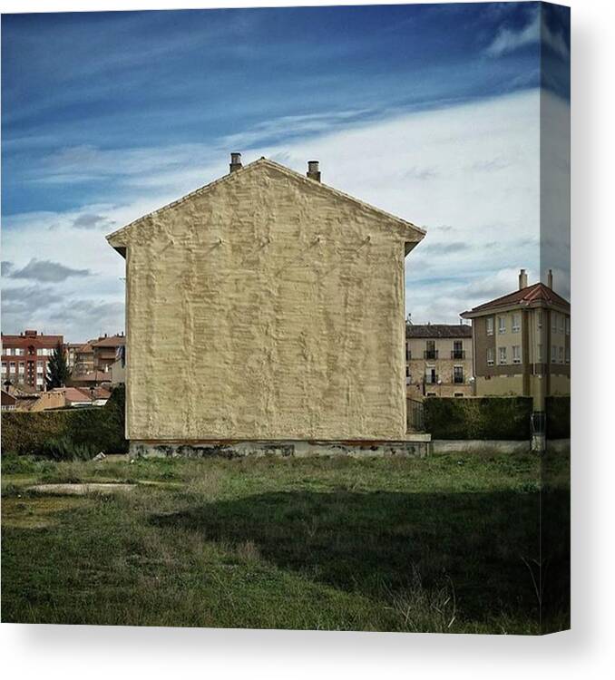 Minimalphotography Canvas Print featuring the photograph Flat House
#architecture #building by Rafa Rivas