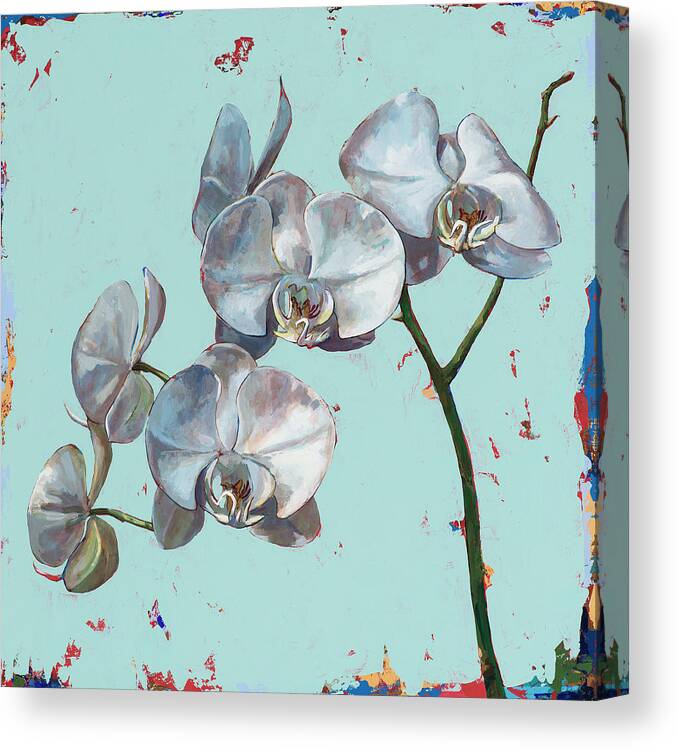 Flower Canvas Print featuring the painting Flowers #10 by David Palmer