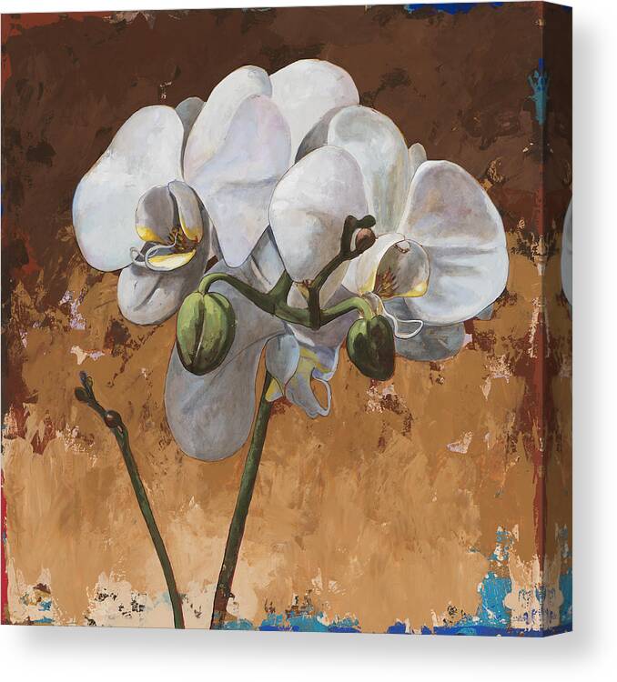 Flower Canvas Print featuring the painting Flowers #7 by David Palmer