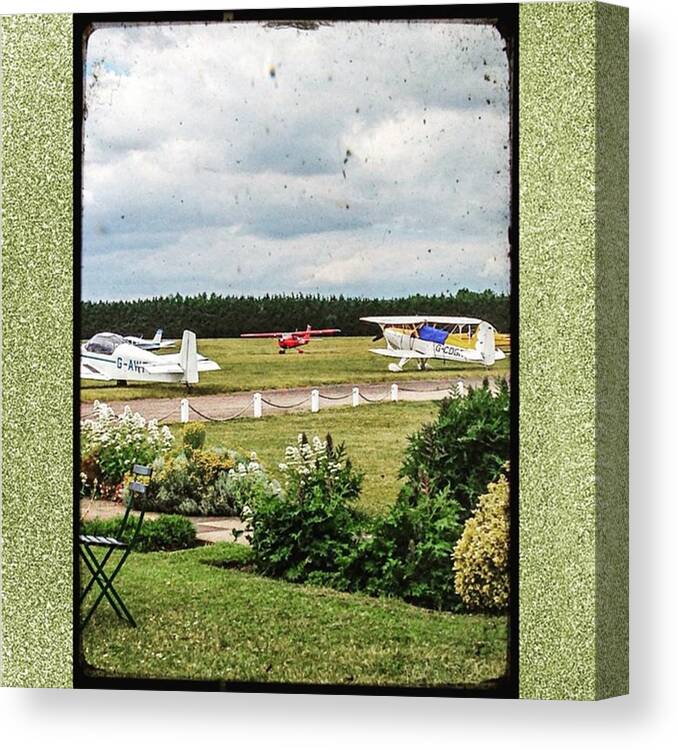 Pipercub Canvas Print featuring the photograph #flyingclub #whitewaltham by Sam Stratton