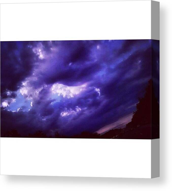 Cloudchaser Canvas Print featuring the photograph Forgot To Post This Yesterday Morning by Genevieve Esson