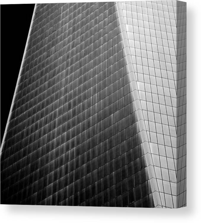 Picture Canvas Print featuring the photograph Freedom Tower Abstract. #nyc #newyork by Alex Snay
