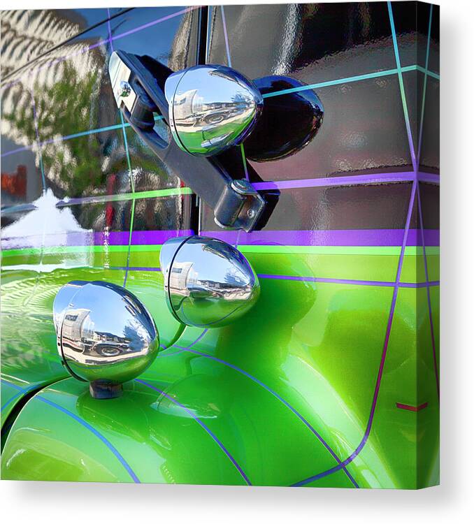 Freightliner Canvas Print featuring the photograph Freightliner Abstract by Theresa Tahara