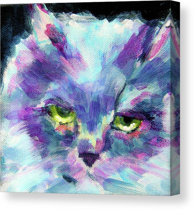 Cats Canvas Print featuring the painting Furlah by Judy Rogan