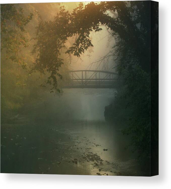  Canvas Print featuring the photograph Furnace Run - Square by Rob Blair