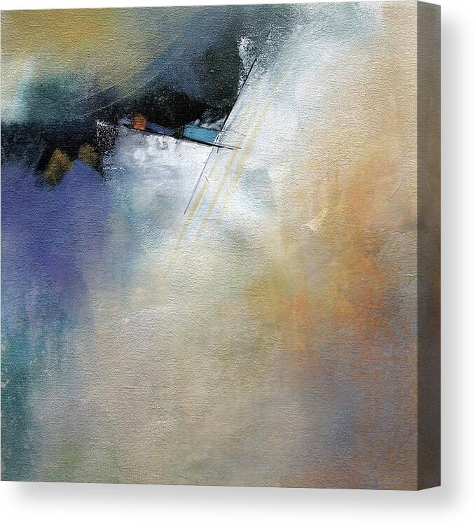Abstract Canvas Print featuring the painting Fusion by Karen Hale