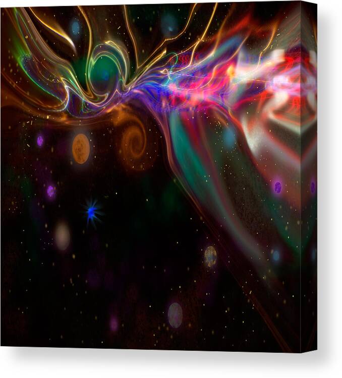 Adria Trail Canvas Print featuring the digital art Galaxy Cover by Adria Trail