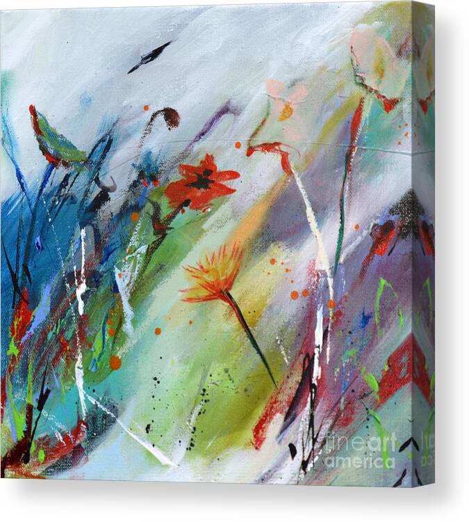 Painting Canvas Print featuring the painting Garden 2 by Cher Devereaux