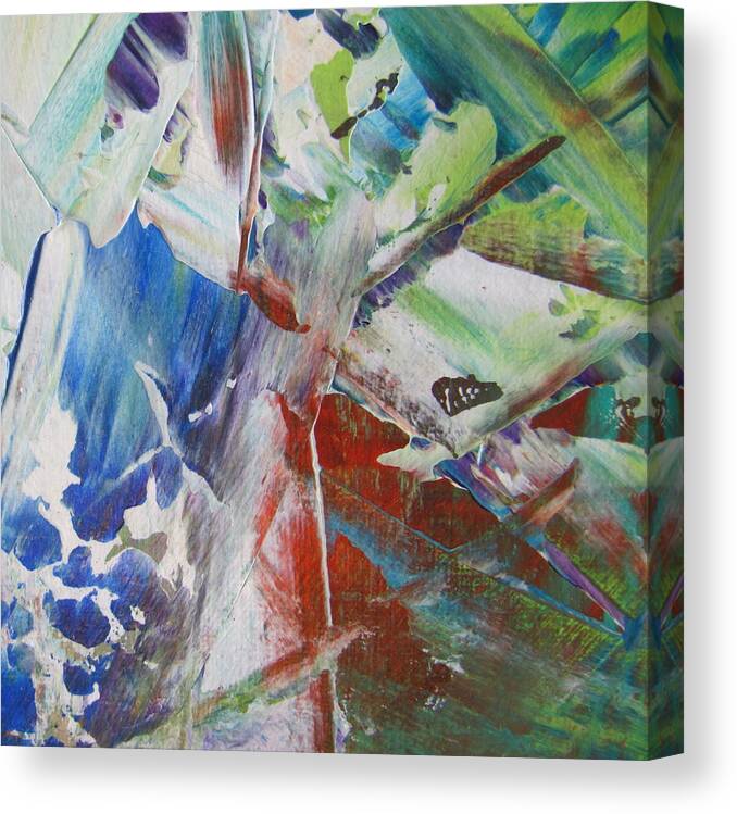 Painting Canvas Print featuring the painting Garden Abstract 3 by Anita Burgermeister