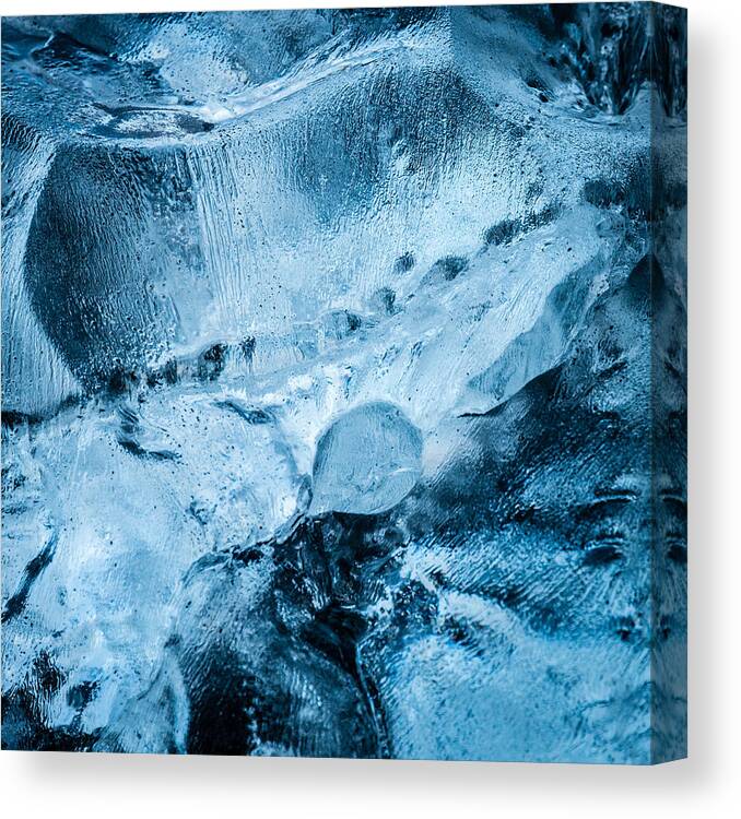Ice Canvas Print featuring the photograph Glacial Remnants III by Duane Miller