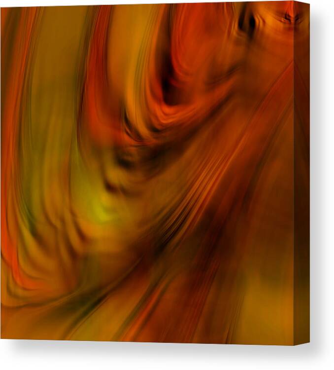 Digital Painting Canvas Print featuring the photograph Glory of Sunset by Bonnie Bruno