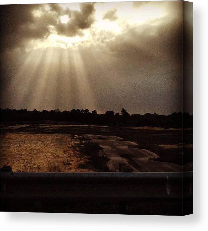 Silhouette Canvas Print featuring the photograph Sunset on the Southside by Brandon McKenzie