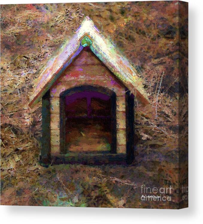 House Canvas Print featuring the painting Gnome Home by RC DeWinter