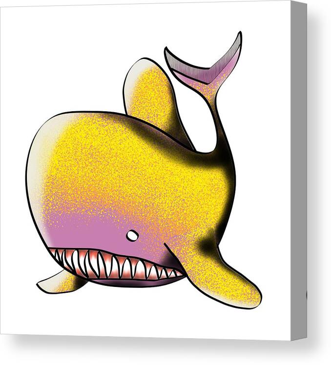 Goldfish Canvas Print featuring the digital art Goldfish by Piotr Dulski