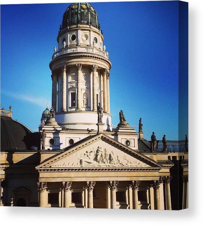 Hhonors Canvas Print featuring the photograph Good Morning From Sunny Berlin. This Is by Steffen Hager