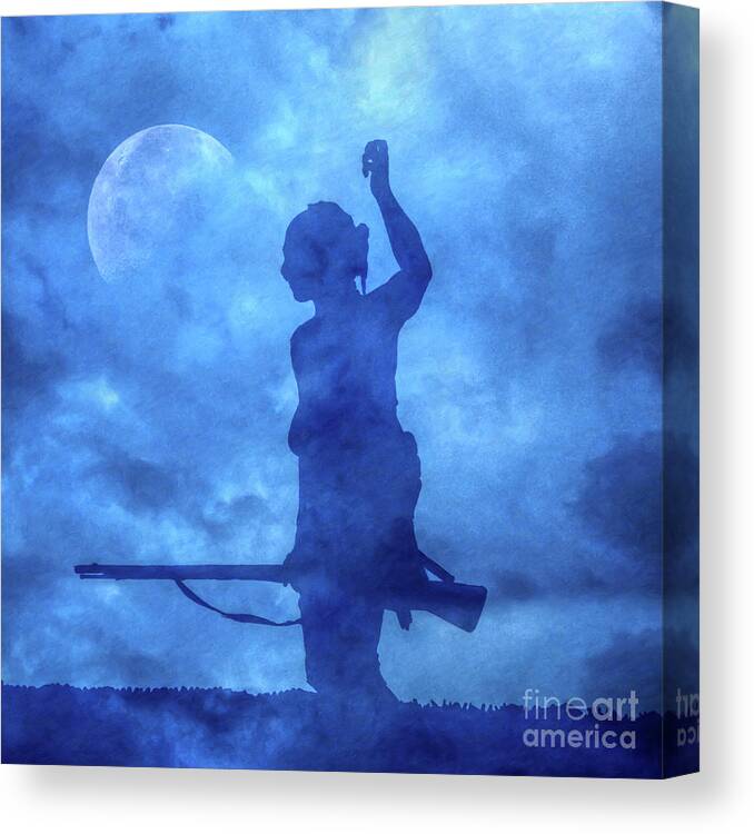 Goodnight To The Master Of Life Canvas Print featuring the digital art Goodnight to the Master of Life by Randy Steele