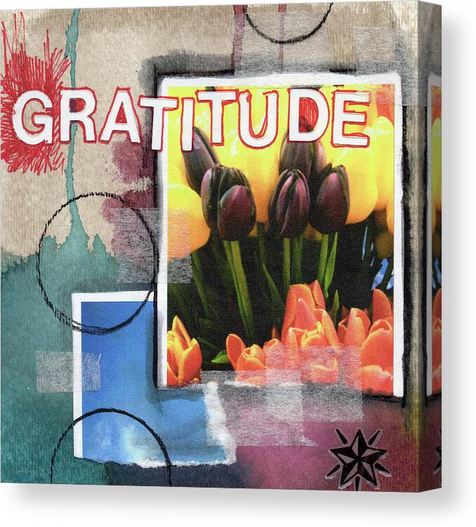 Gratitude Canvas Print featuring the painting Gratitude- Art by Linda Woods by Linda Woods