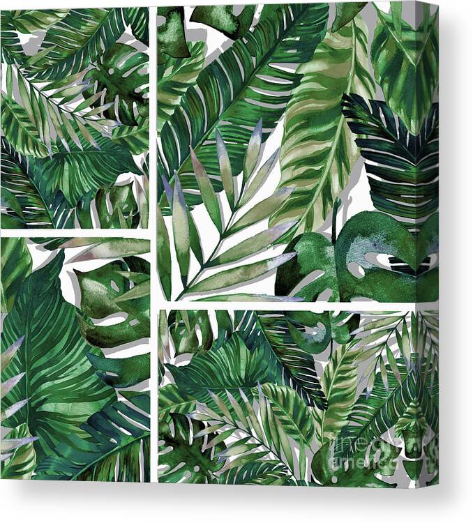 Summer Canvas Print featuring the painting Green Life by Mark Ashkenazi