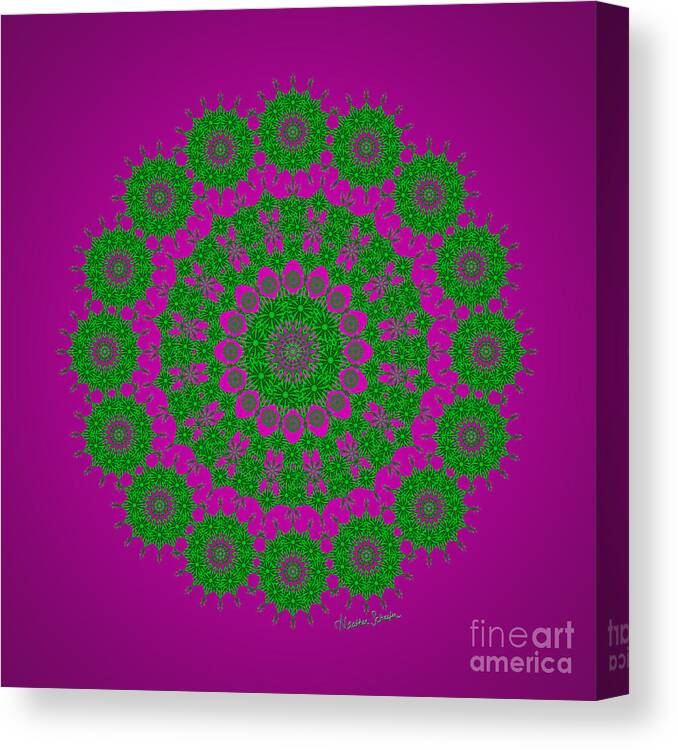 Artsytoo Canvas Print featuring the drawing Green With Envy by Heather Schaefer