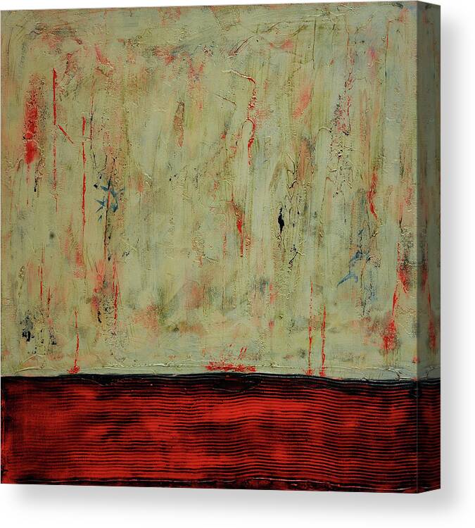 Abstract Canvas Print featuring the painting Grounded by Jim Benest