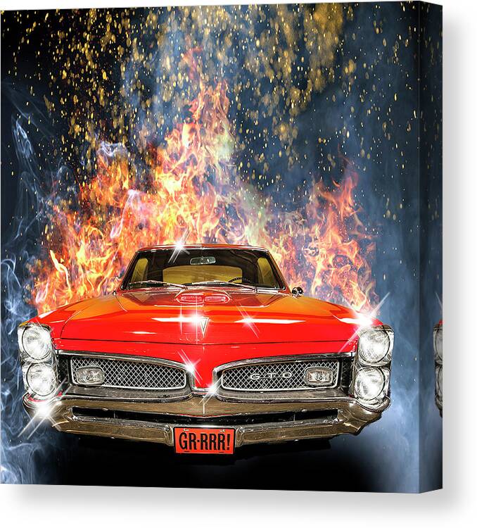 Classic Cars Canvas Print featuring the photograph GTO by Scott Cordell