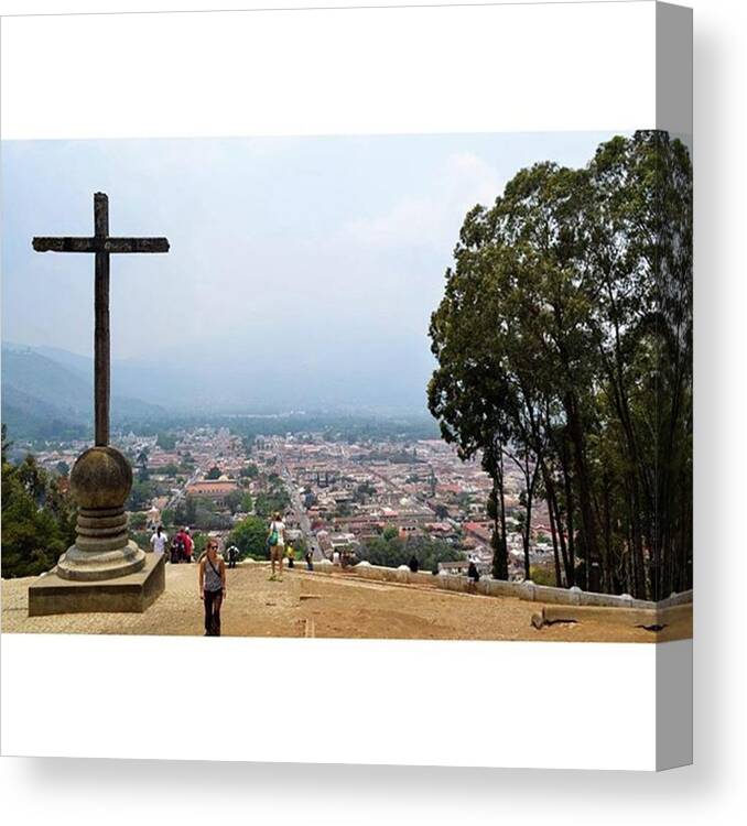 Justgoshot Canvas Print featuring the photograph #guatemala #trip #travel #traveling by Kenya Bates