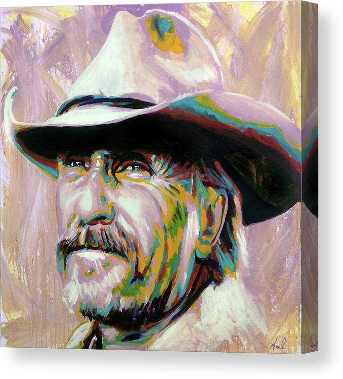 Gus Canvas Print featuring the painting Gus by Steve Gamba