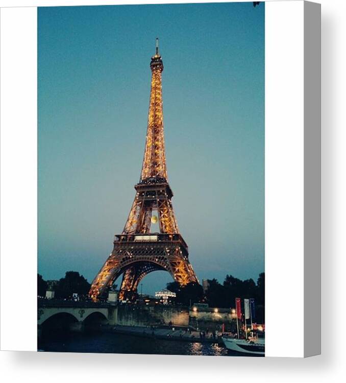 Bastilleday Canvas Print featuring the photograph Happy Bastille Day In France by Kilee Mikell