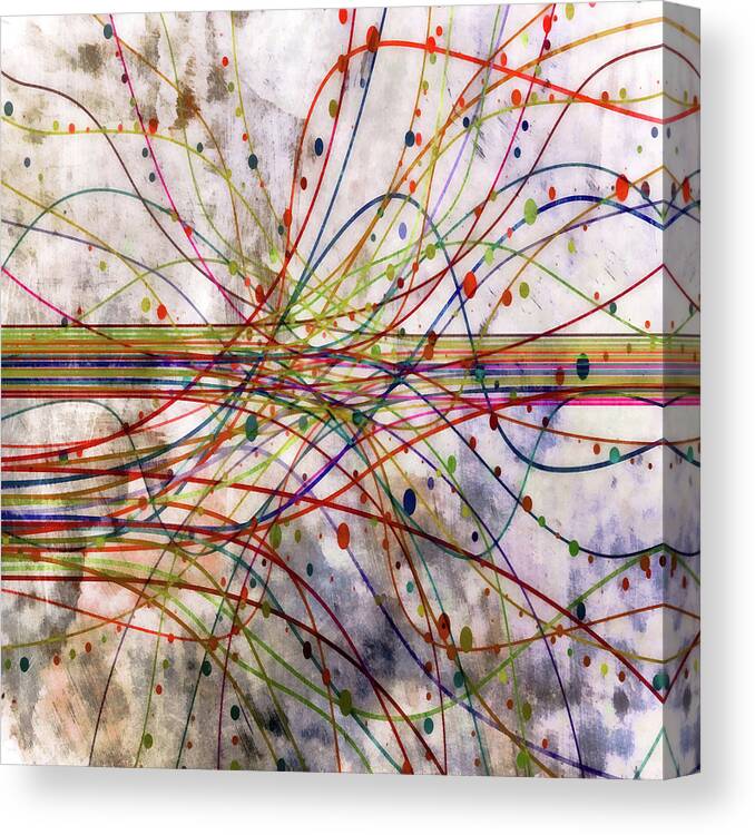 Harness Canvas Print featuring the digital art Harnessing Energy 1 by Angelina Tamez