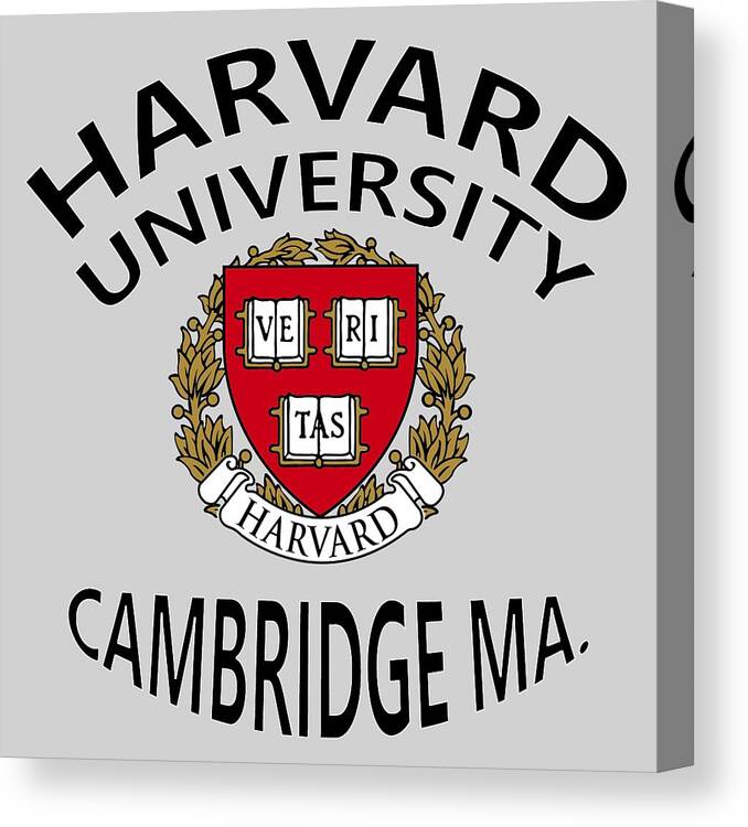 Harvard University Canvas Print featuring the digital art Harvard University Cambridge M A by Movie Poster Prints