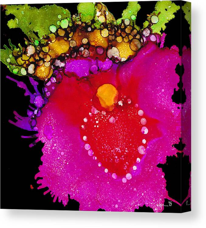 Tropical Canvas Print featuring the painting Have A Heart by Angela Treat Lyon