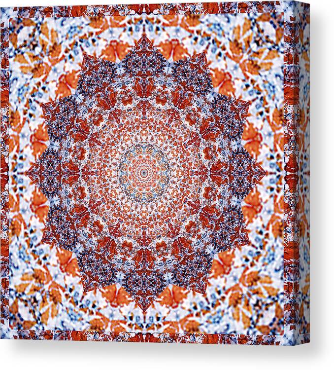 Yoga Art Canvas Print featuring the photograph Healing Mandala 2 by Bell And Todd