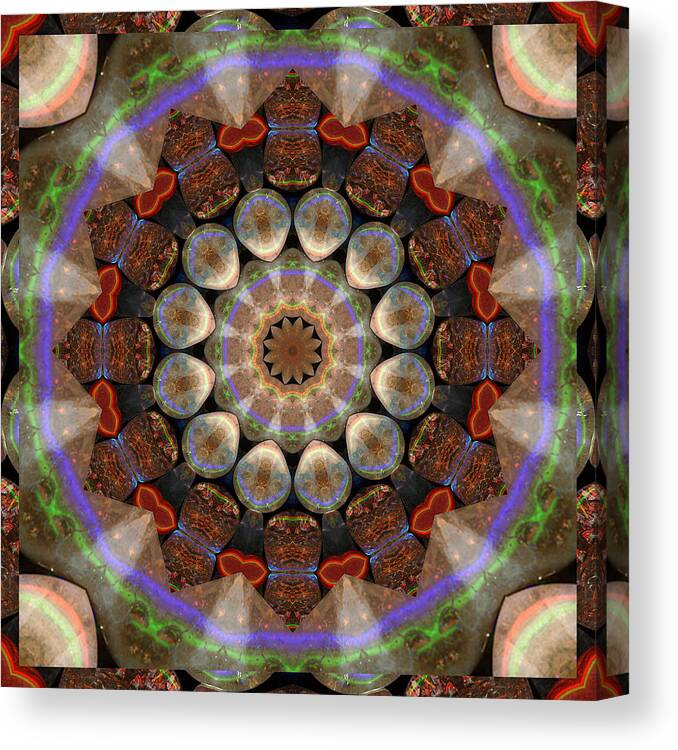 Prosperity Art Canvas Print featuring the photograph Healing Mandala 30 by Bell And Todd