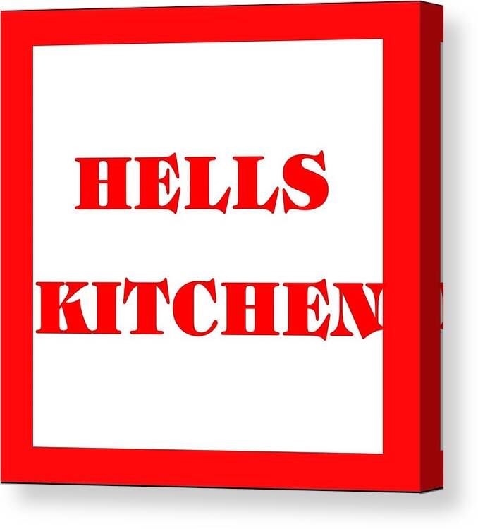 New York Canvas Print featuring the photograph Hells Kitchen Red by Florene Welebny