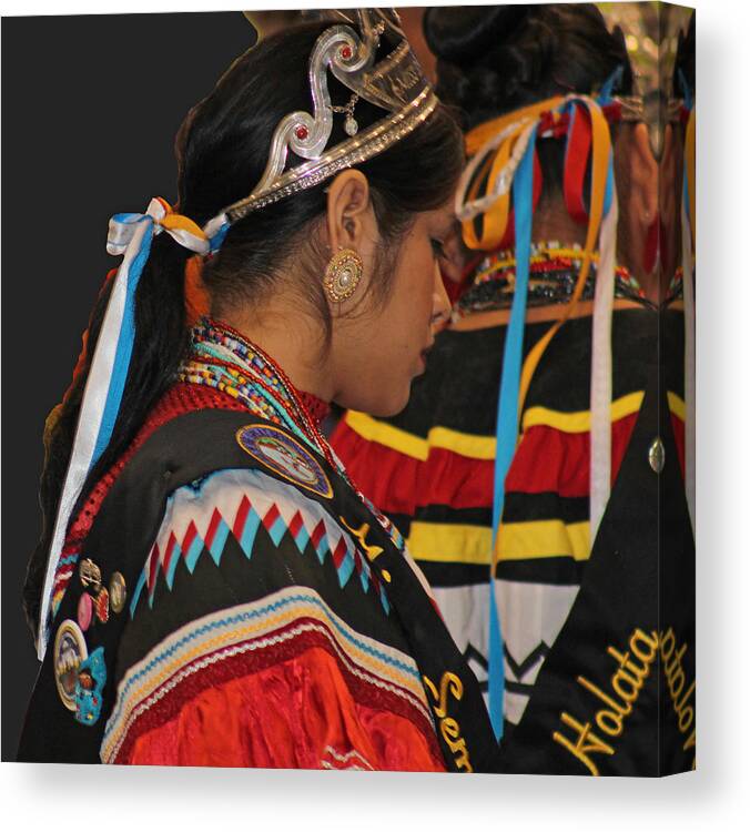 Native Americans Canvas Print featuring the photograph Holata by Audrey Robillard